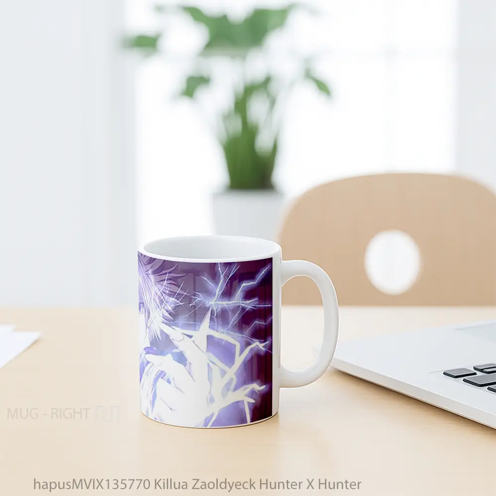 Mug Killua Zaoldyeck Hunter X Hunter Gelas Keramik Unik - All-side / Desain