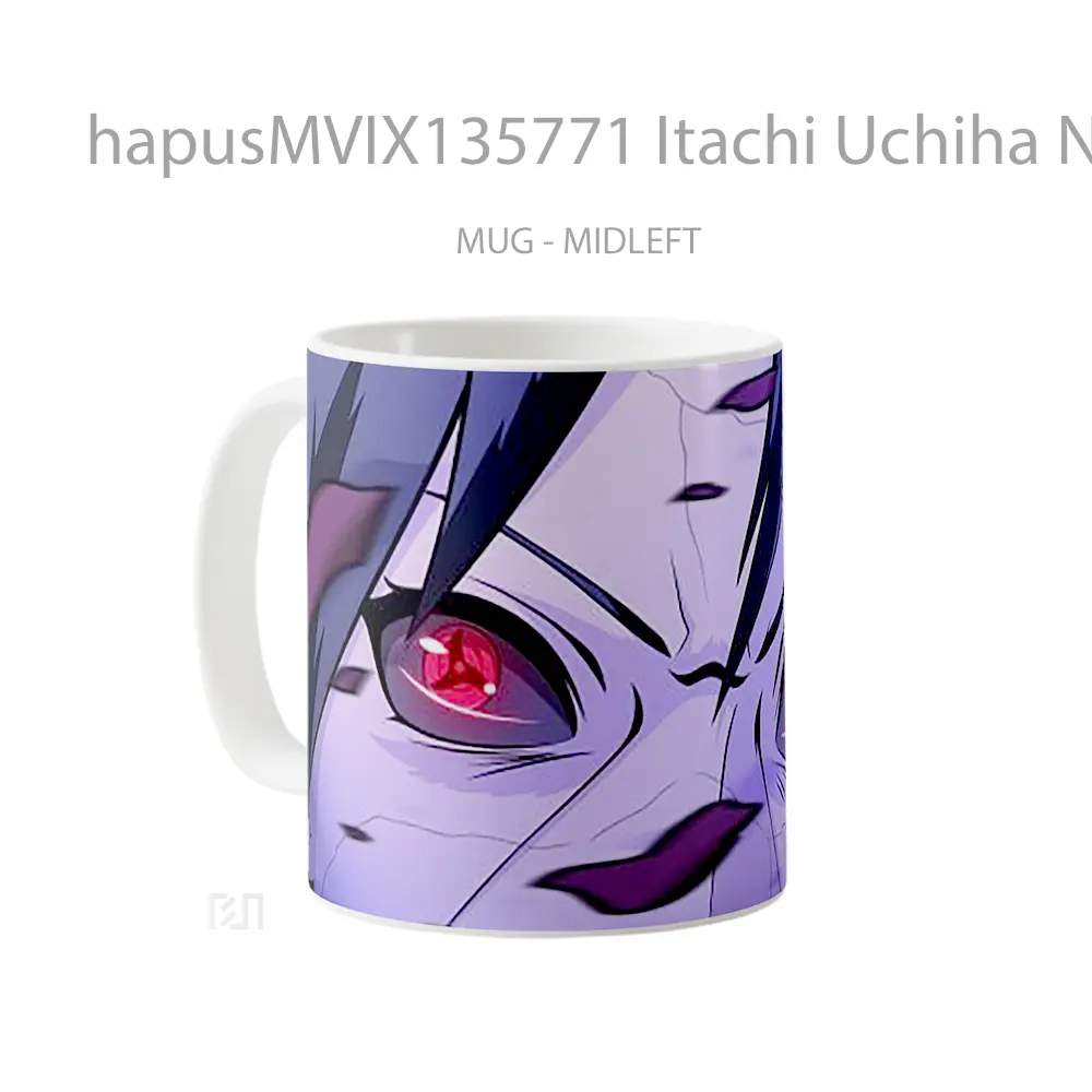 Mug Itachi Uchiha Naruto Cangkir Anime - All-side / Desain