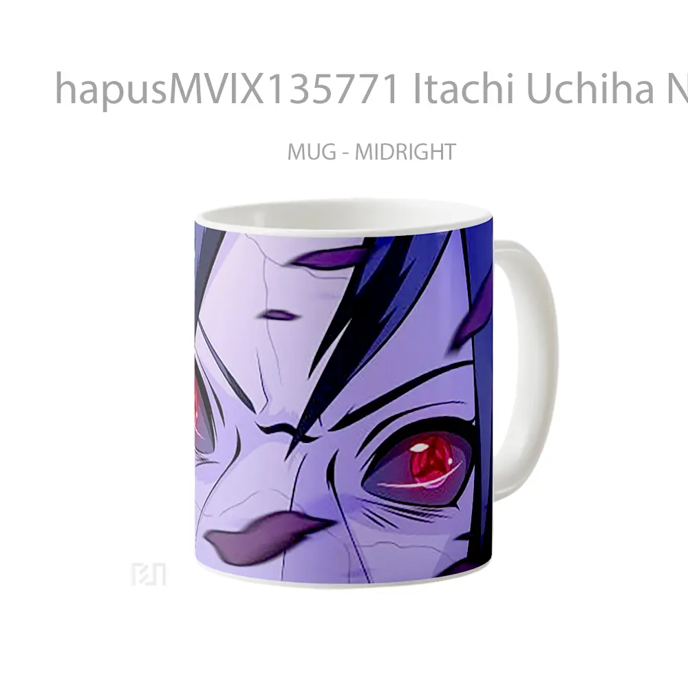 Mug Itachi Uchiha Naruto Cangkir Anime - All-side / Desain