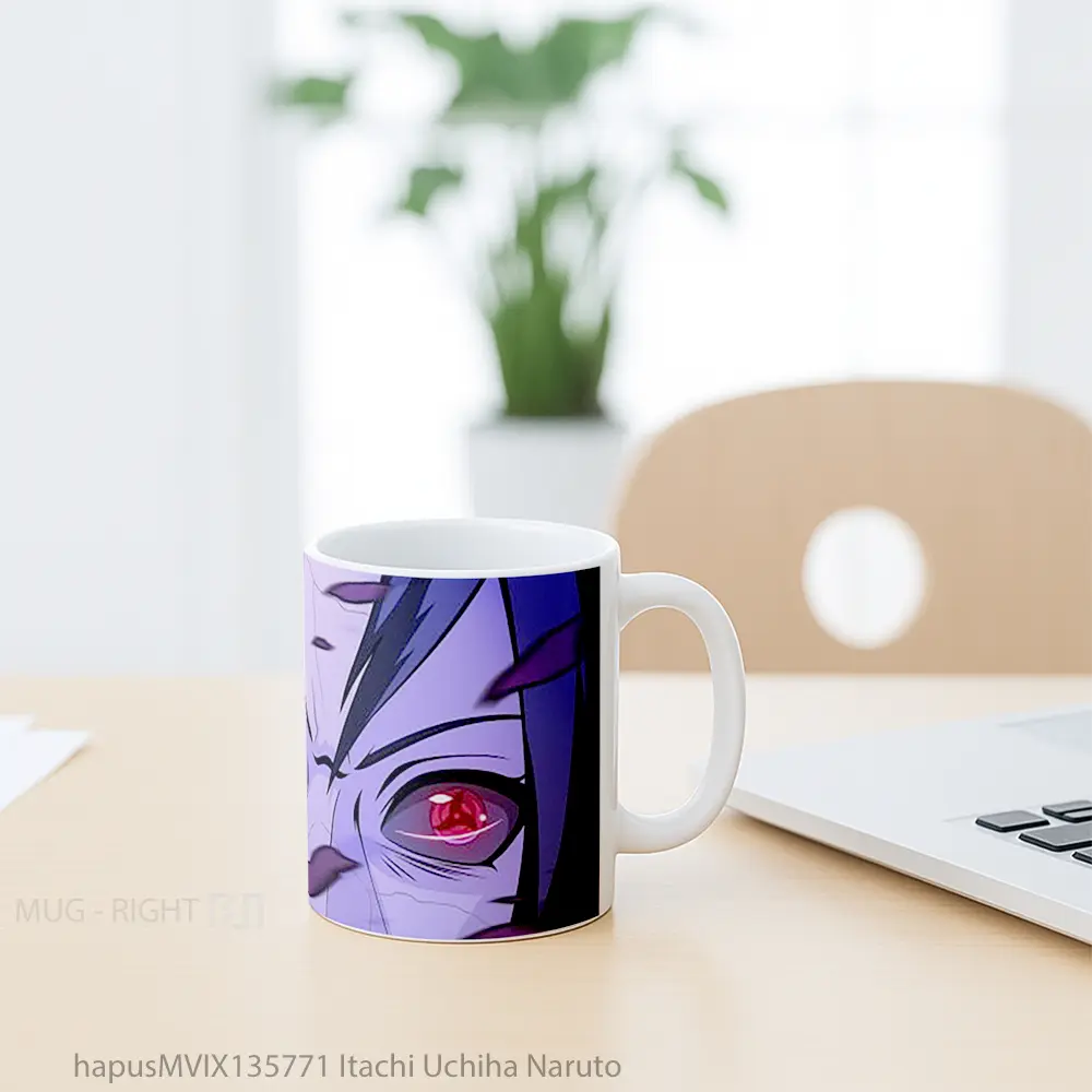 Mug Itachi Uchiha Naruto Cangkir Anime - All-side / Desain