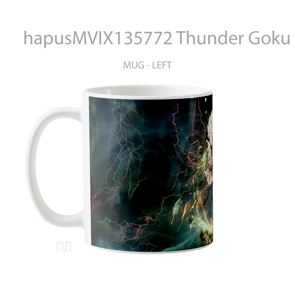 Mug Thunder Goku Black Dragon Ball Super Cangkir Anime - All-side / Desain