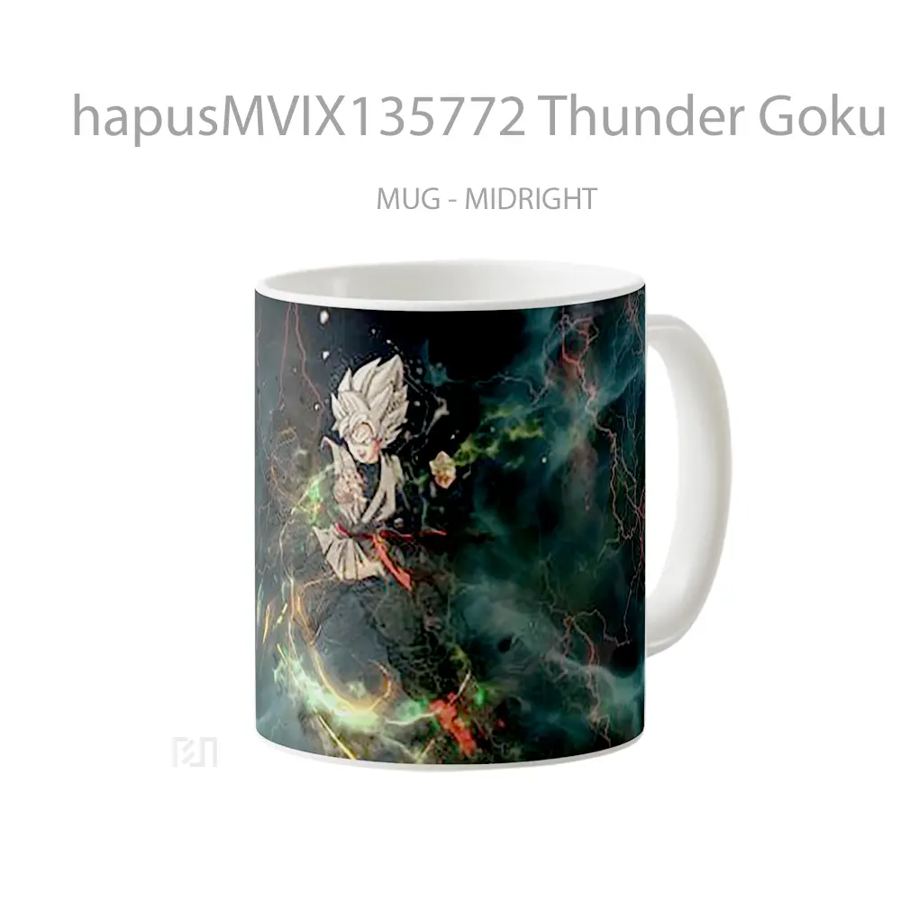 Mug Thunder Goku Black Dragon Ball Super Cangkir Anime - All-side / Desain