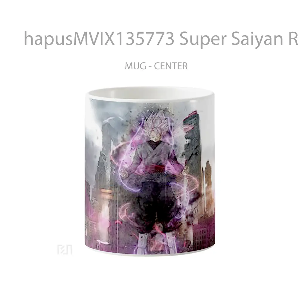 Mug Super Saiyan Rose Black Goku Dragon Ball Super Cangkir Anime
