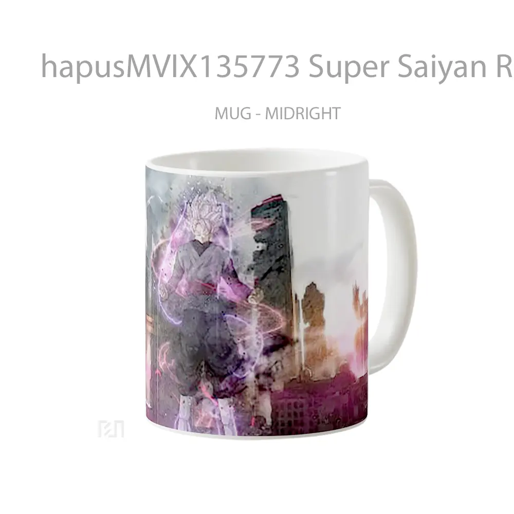 Mug Super Saiyan Rose Black Goku Dragon Ball Super Cangkir Anime - All-side / Desain