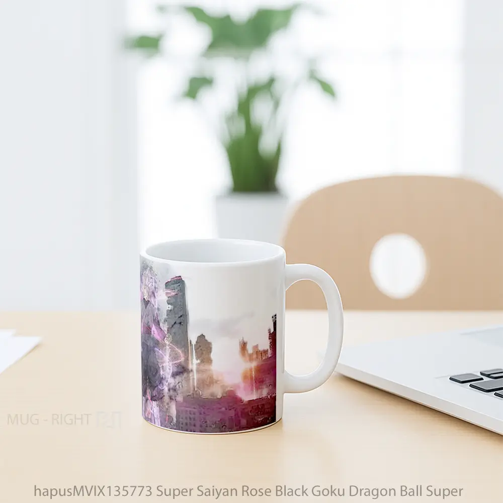 Mug Super Saiyan Rose Black Goku Dragon Ball Super Cangkir Anime - All-side / Desain
