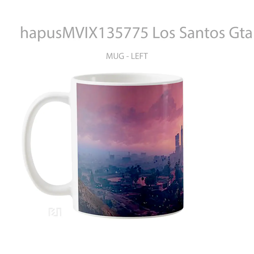 Mug Los Santos Gta V V1 Gelas Keramik Unik - All-side / Desain