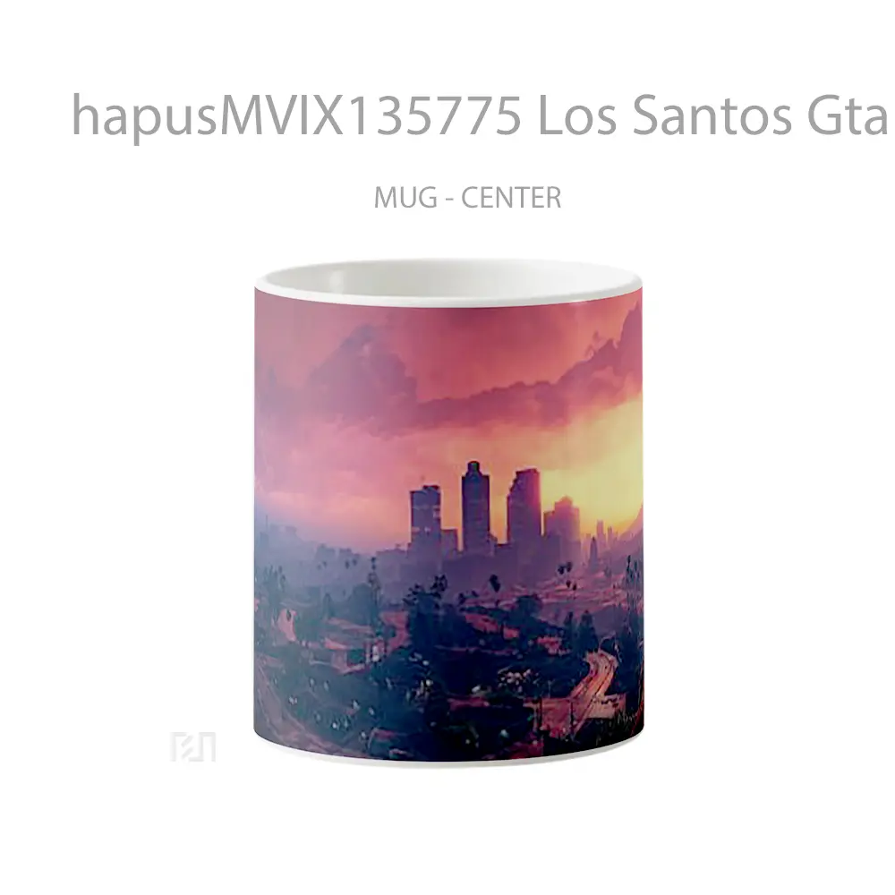 Mug Los Santos Gta V V1 Gelas Keramik Unik