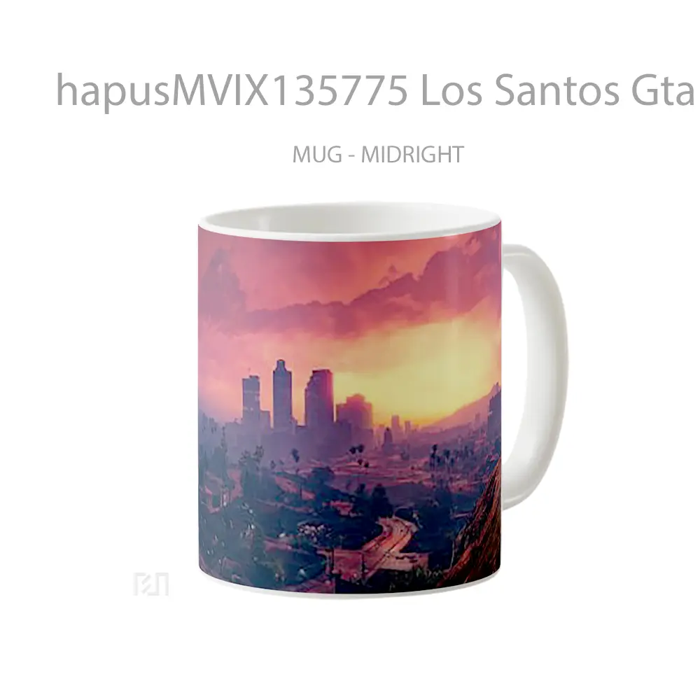 Mug Los Santos Gta V V1 Gelas Keramik Unik - All-side / Desain