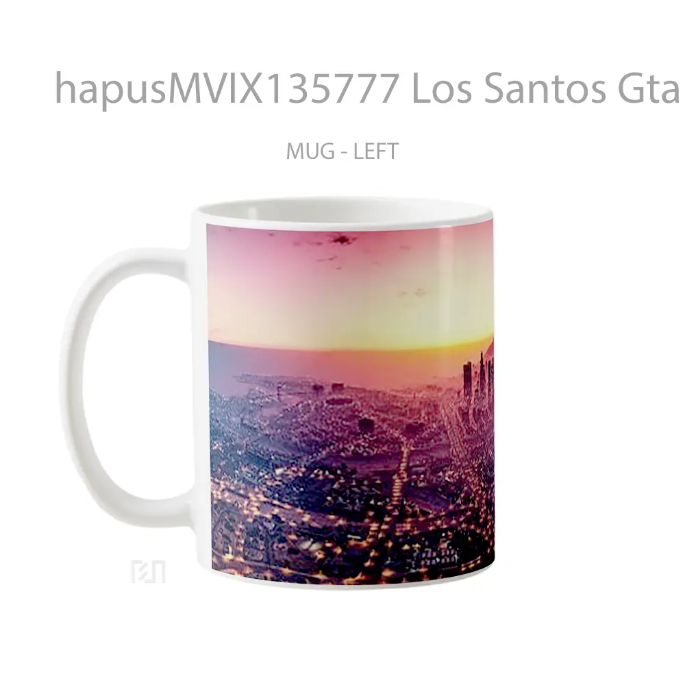 Mug Los Santos Gta V V2 Gelas Keramik Unik - All-side / Desain