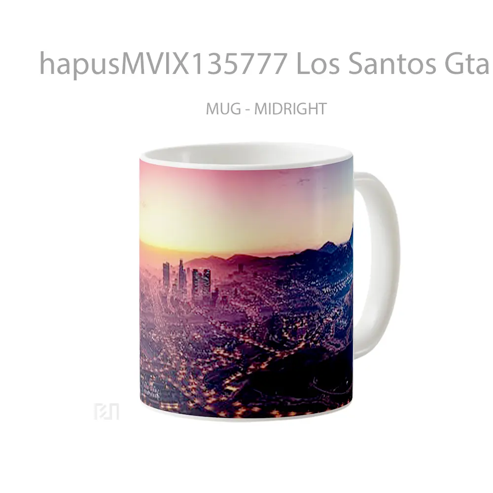Mug Los Santos Gta V V2 Gelas Keramik Unik - All-side / Desain