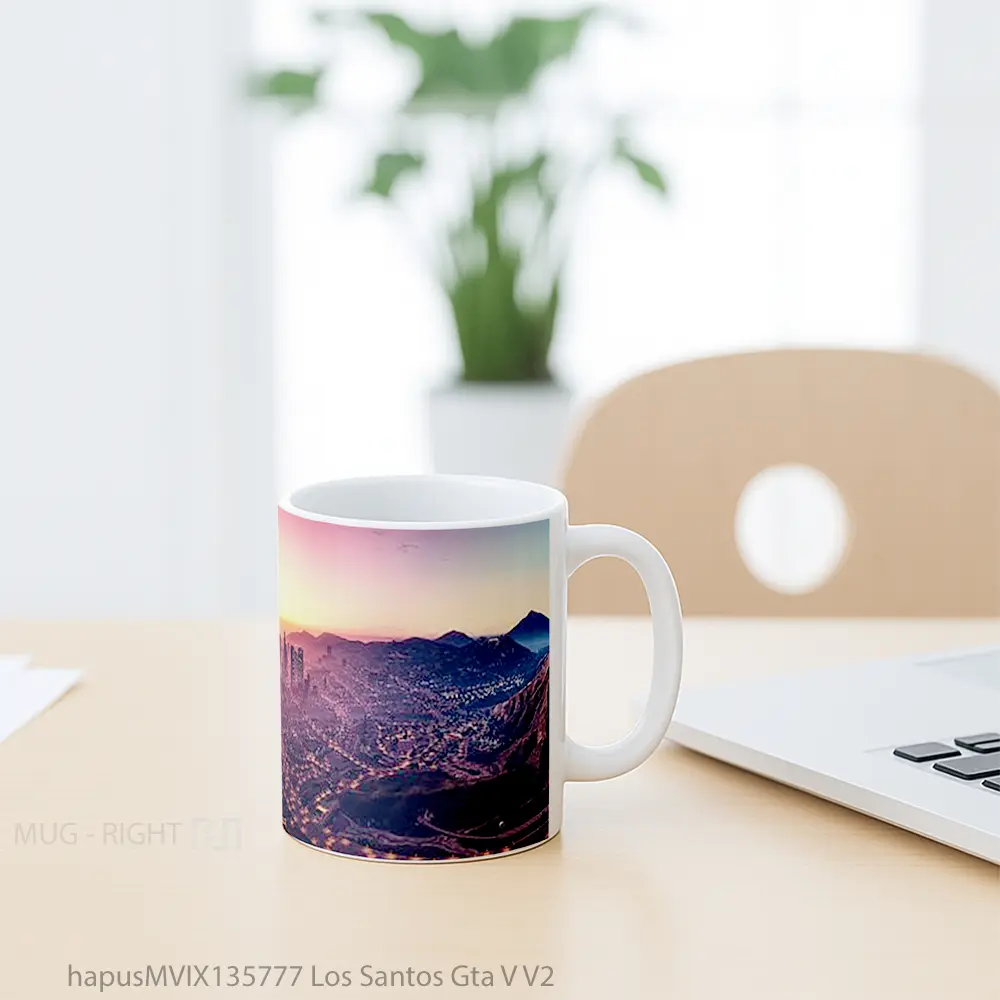 Mug Los Santos Gta V V2 Gelas Keramik Unik - All-side / Desain