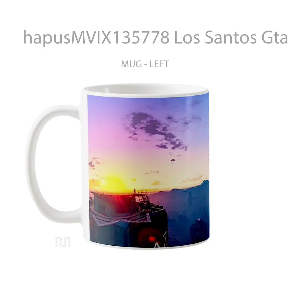 Mug Los Santos Gta V V3 Gelas Keramik Unik - All-side / Desain