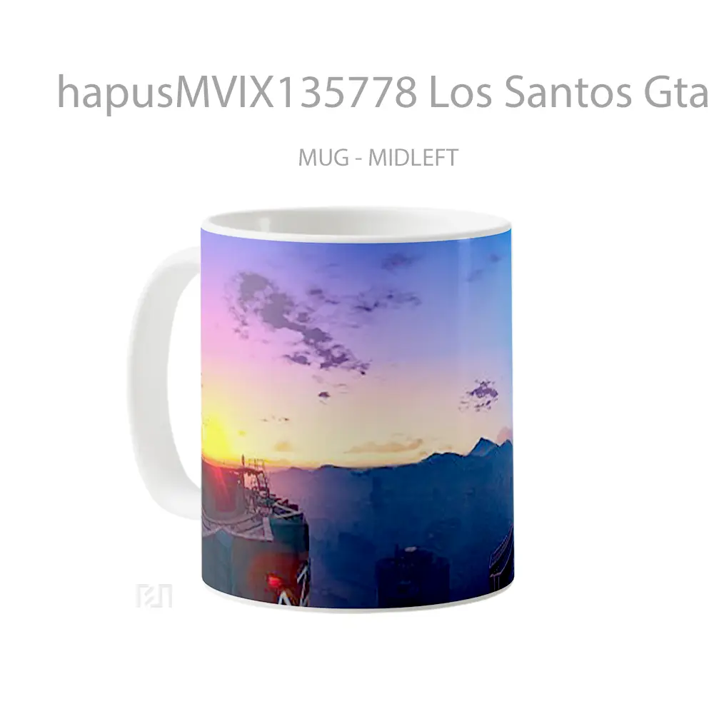 Mug Los Santos Gta V V3 Gelas Keramik Unik - All-side / Desain