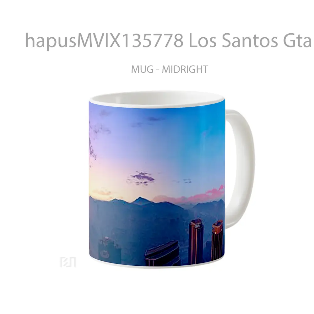Mug Los Santos Gta V V3 Gelas Keramik Unik - All-side / Desain