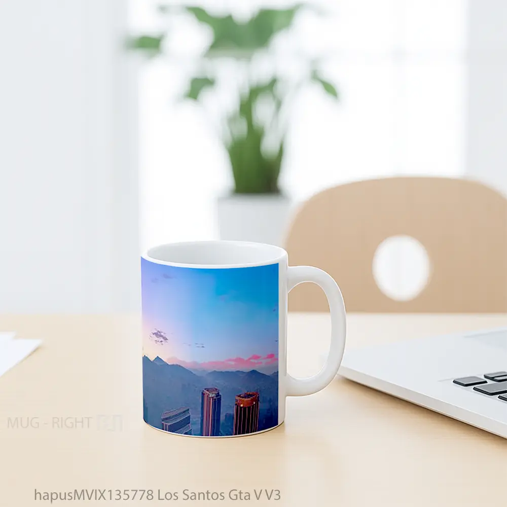 Mug Los Santos Gta V V3 Gelas Keramik Unik - All-side / Desain