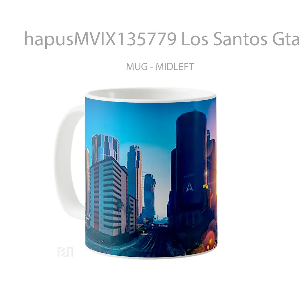 Mug Los Santos Gta V V4 Gelas Keramik Unik - All-side / Desain