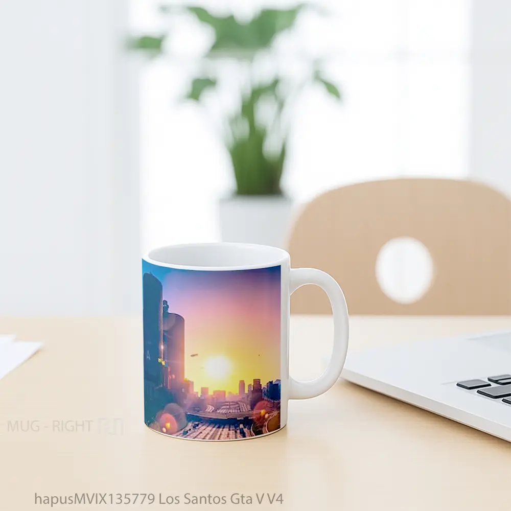 Mug Los Santos Gta V V4 Gelas Keramik Unik - All-side / Desain
