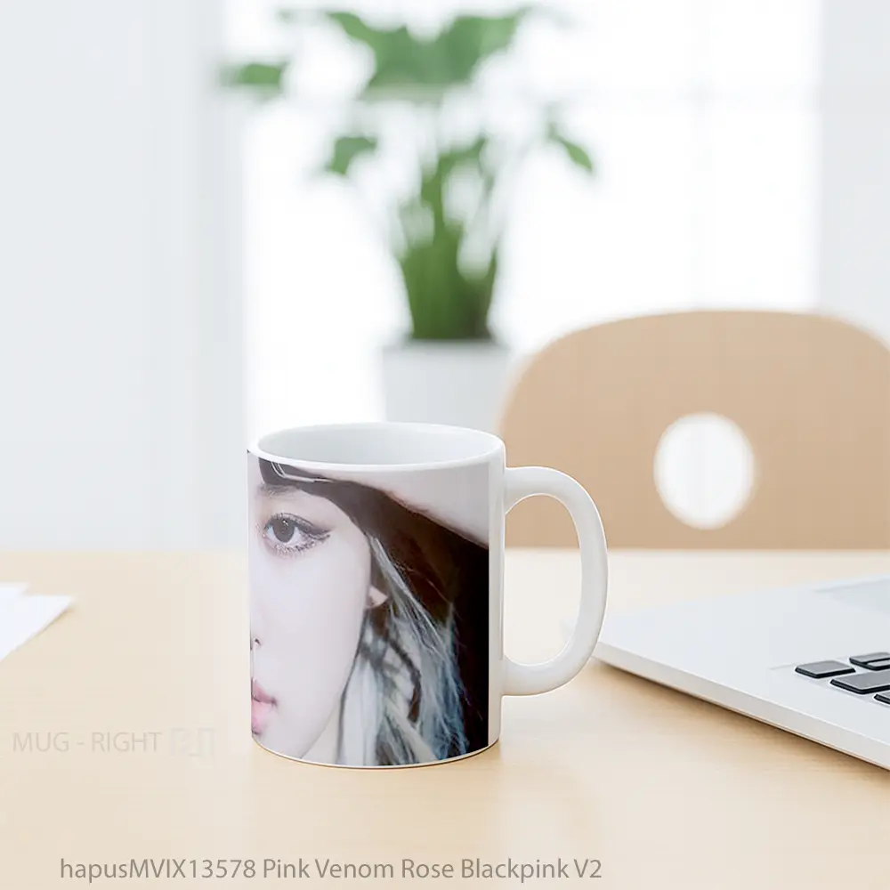 Mug Pink Venom Rose Blackpink V2 Gelas Superhero - All-side / Desain