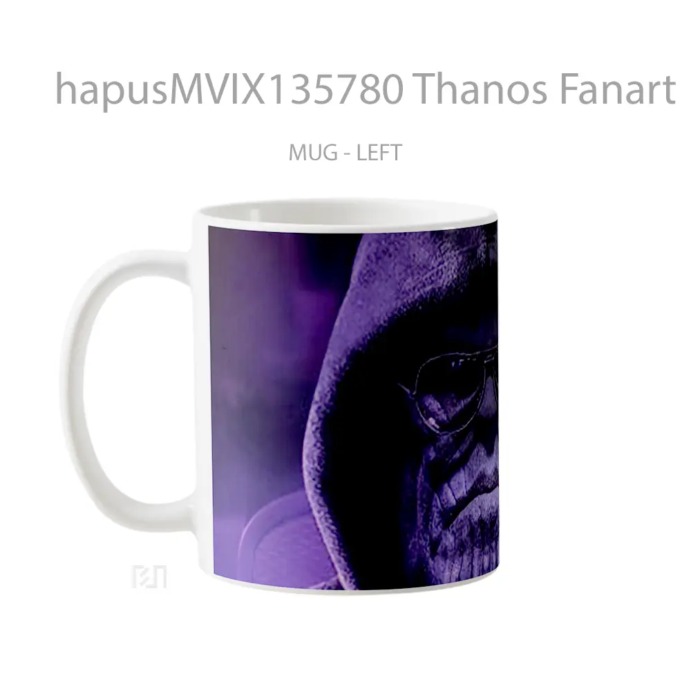 Mug Thanos Fanart Gelas Keramik Unik - All-side / Desain