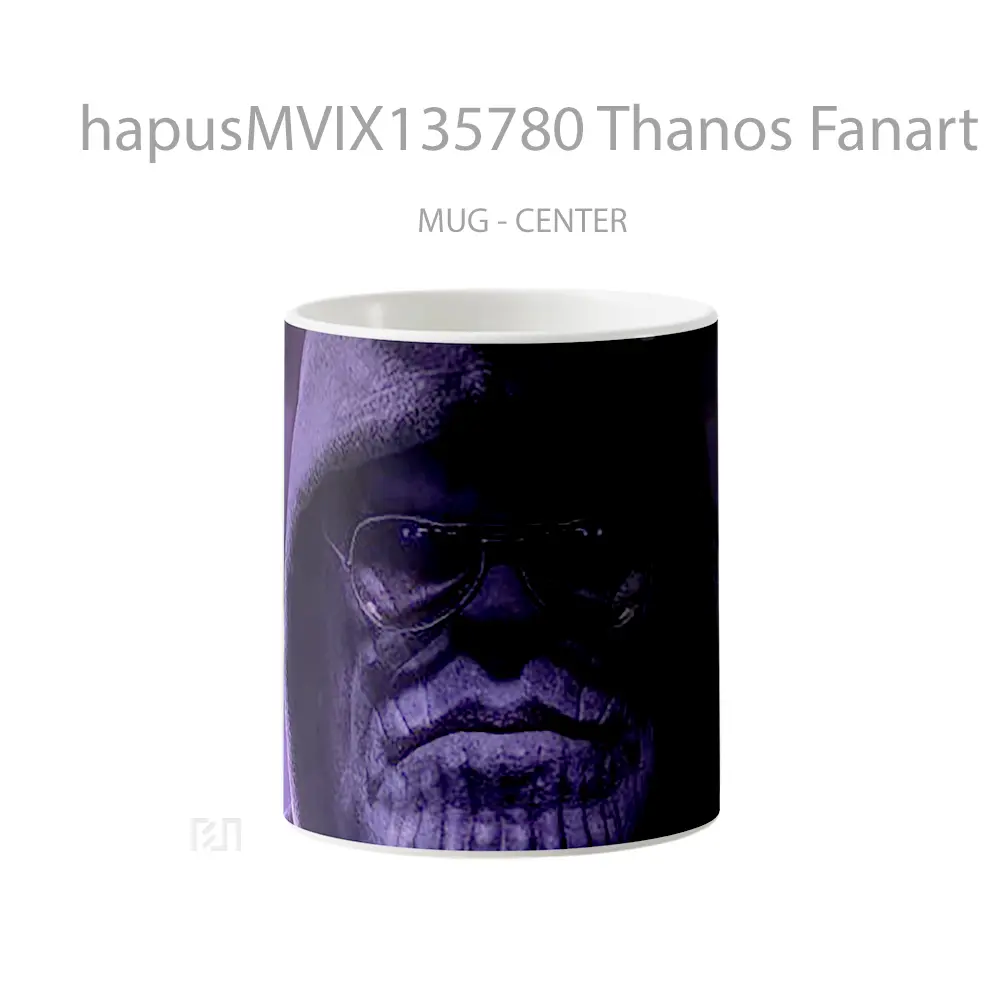 Mug Thanos Fanart Gelas Keramik Unik