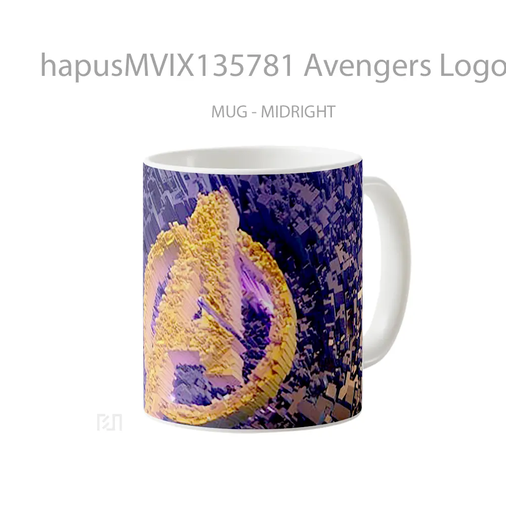 Mug Avengers Logo Abstract Gelas Superhero - All-side / Desain