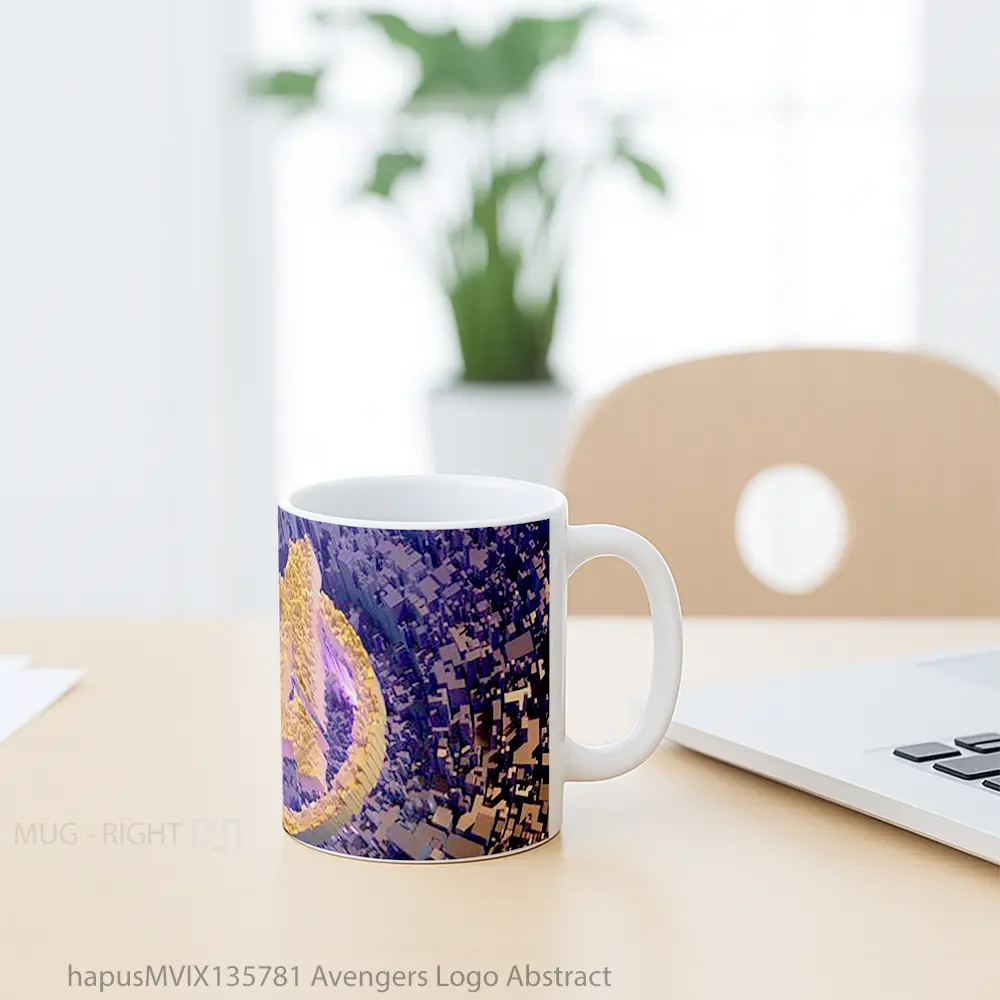 Mug Avengers Logo Abstract Gelas Superhero - All-side / Desain