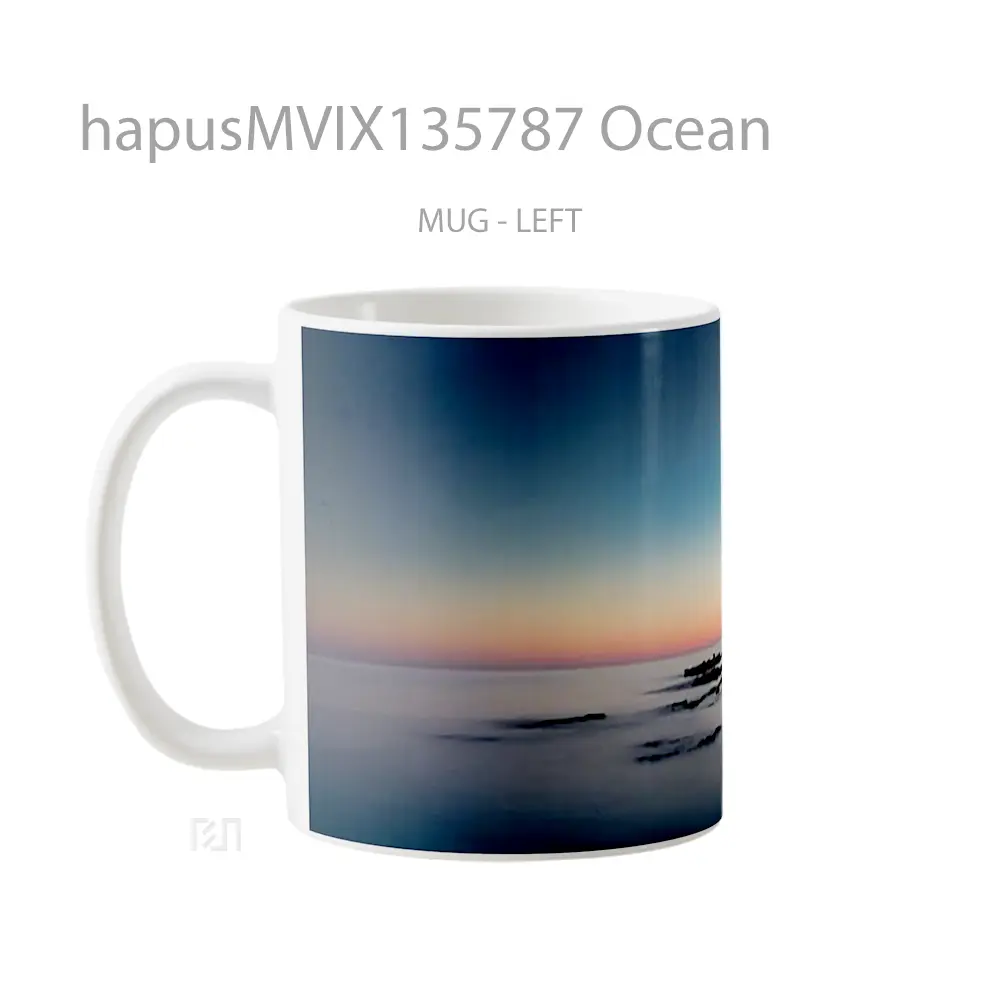 Mug Ocean Gelas Pemandangan Alam - All-side / Desain