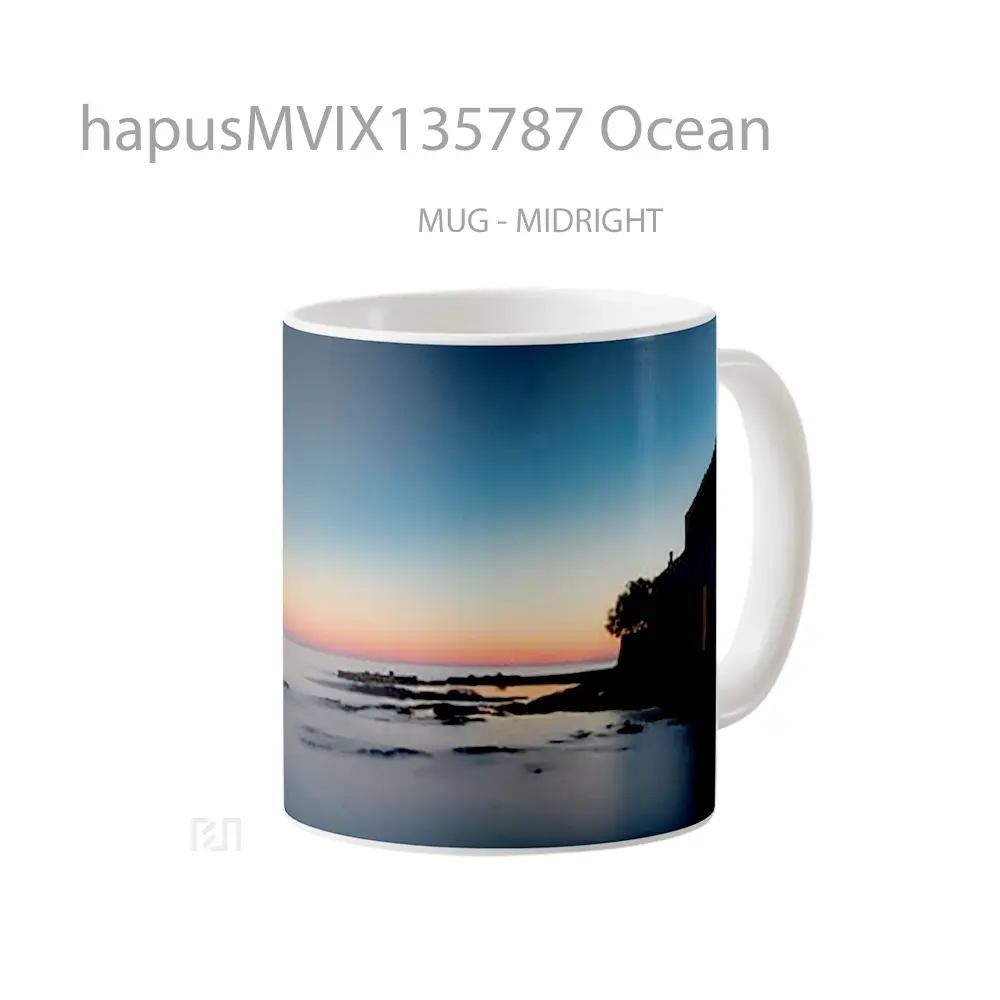 Mug Ocean Gelas Pemandangan Alam - All-side / Desain