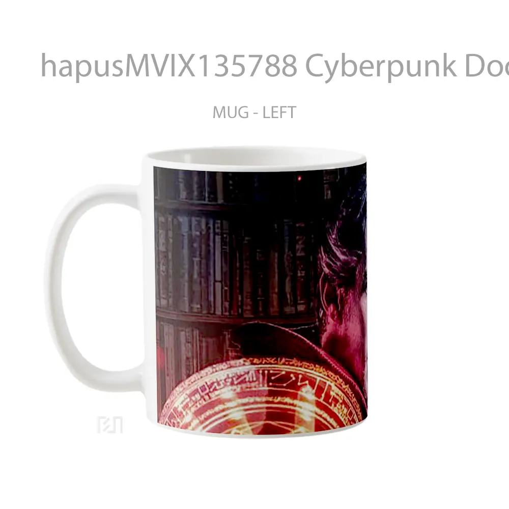 Mug Cyberpunk Doctor Strange Fanart Gelas Superhero - All-side / Desain