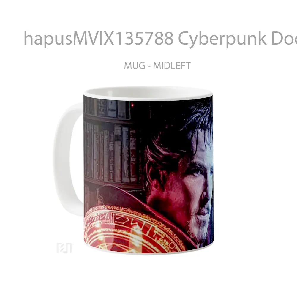 Mug Cyberpunk Doctor Strange Fanart Gelas Superhero - All-side / Desain