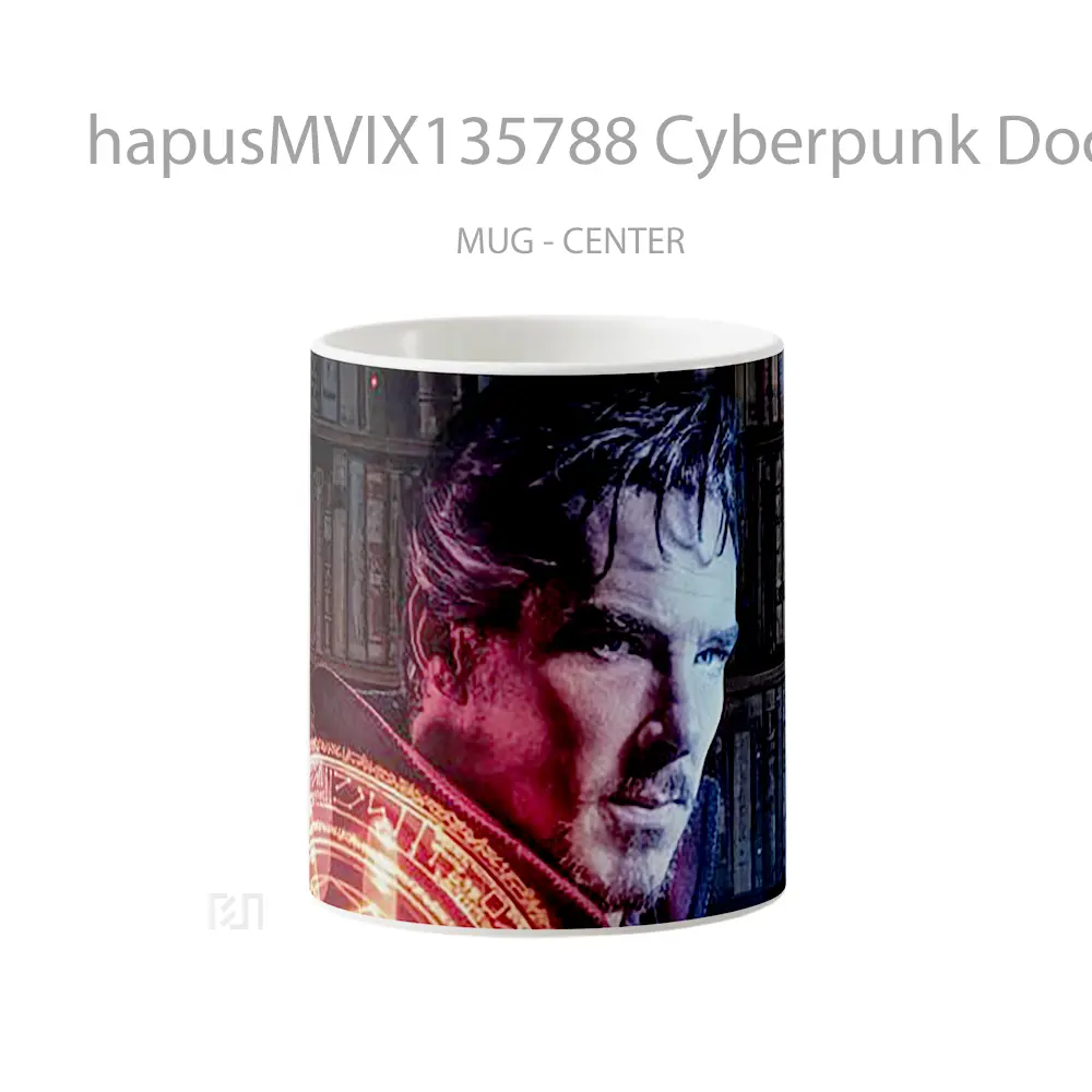 Mug Cyberpunk Doctor Strange Fanart Gelas Superhero