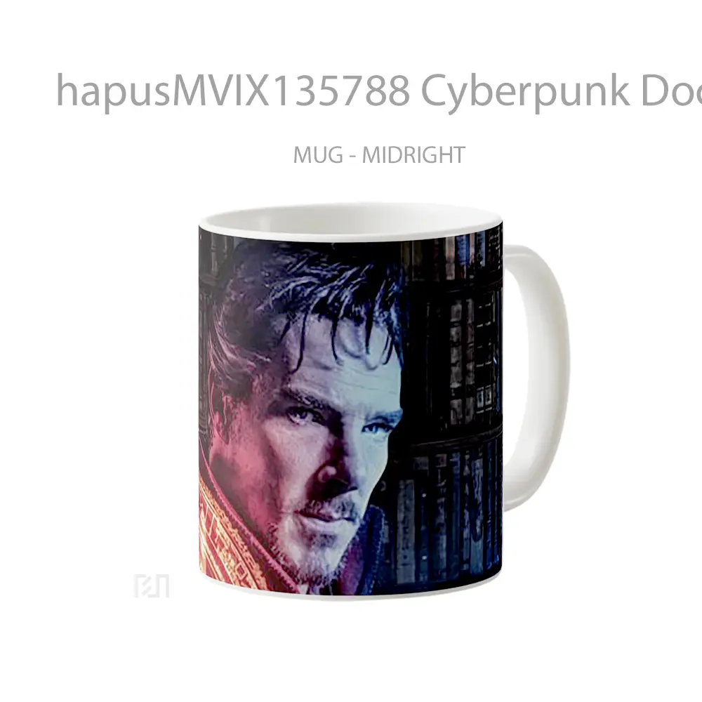 Mug Cyberpunk Doctor Strange Fanart Gelas Superhero - All-side / Desain