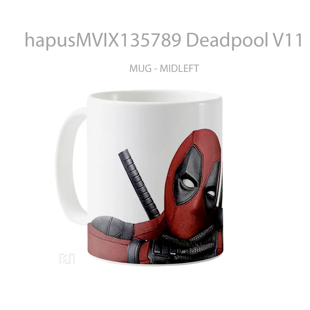 Mug Deadpool V11 Gelas Superhero - All-side / Desain