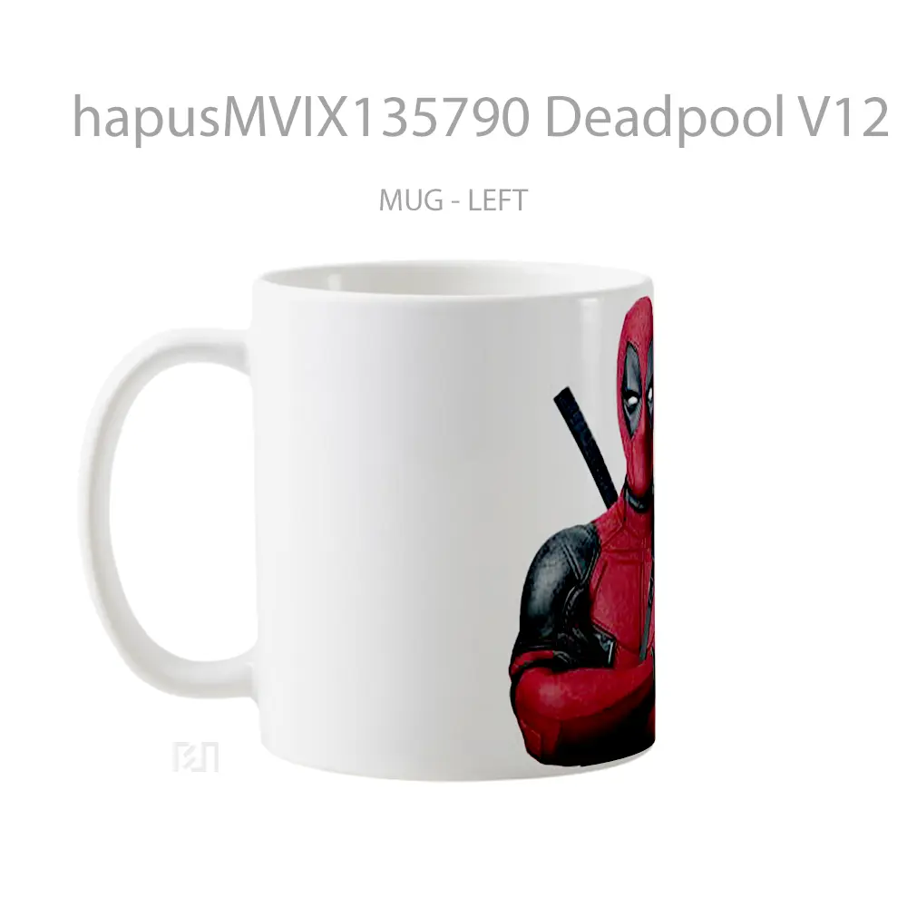 Mug Deadpool V12 Gelas Superhero - All-side / Desain