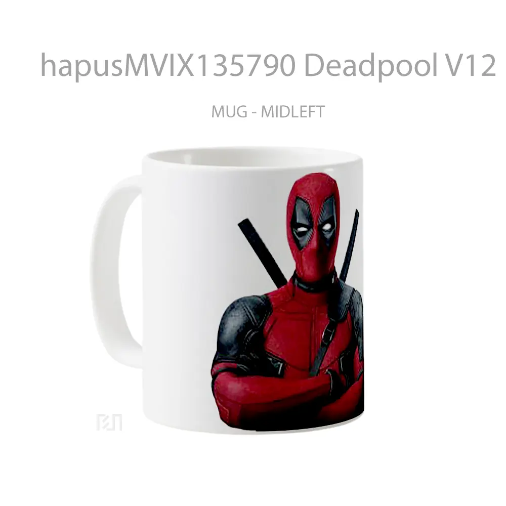 Mug Deadpool V12 Gelas Superhero - All-side / Desain