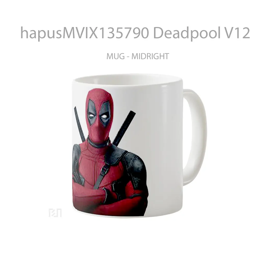 Mug Deadpool V12 Gelas Superhero - All-side / Desain