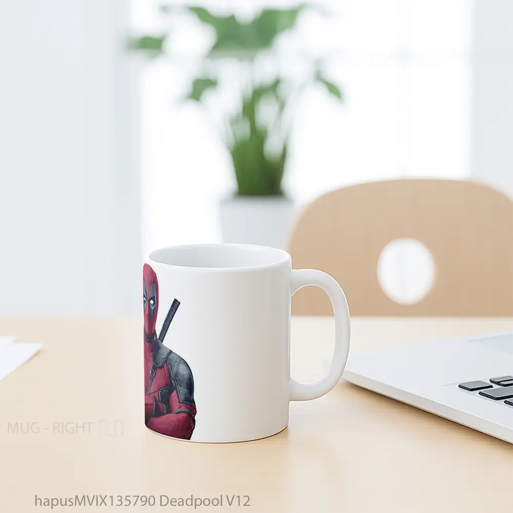 Mug Deadpool V12 Gelas Superhero - All-side / Desain