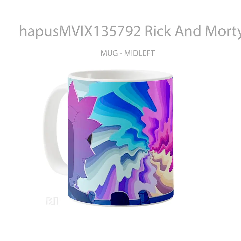 Mug Rick And Morty V3 Gelas Kartun - All-side / Desain