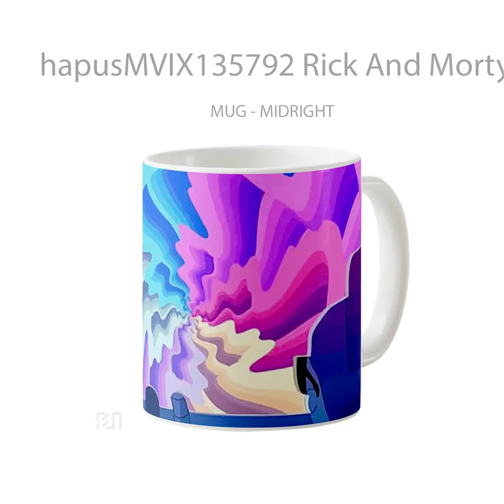 Mug Rick And Morty V3 Gelas Kartun - All-side / Desain