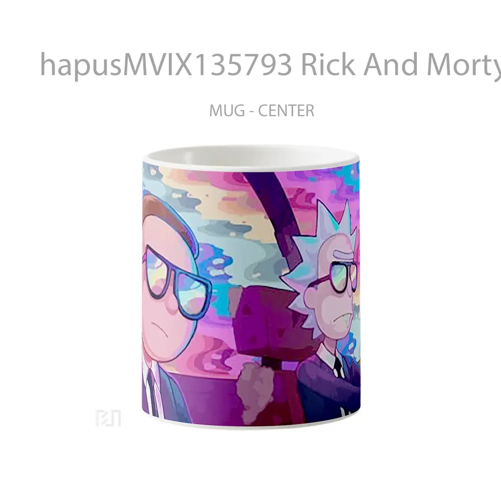 Mug Rick And Morty V4 Gelas Kartun