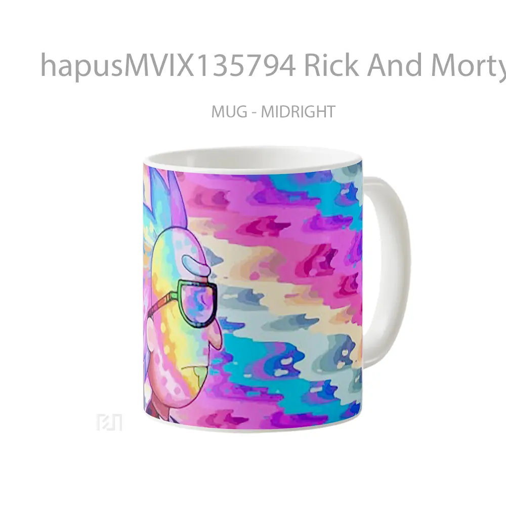 Mug Rick And Morty V5 Gelas Kartun - All-side / Desain