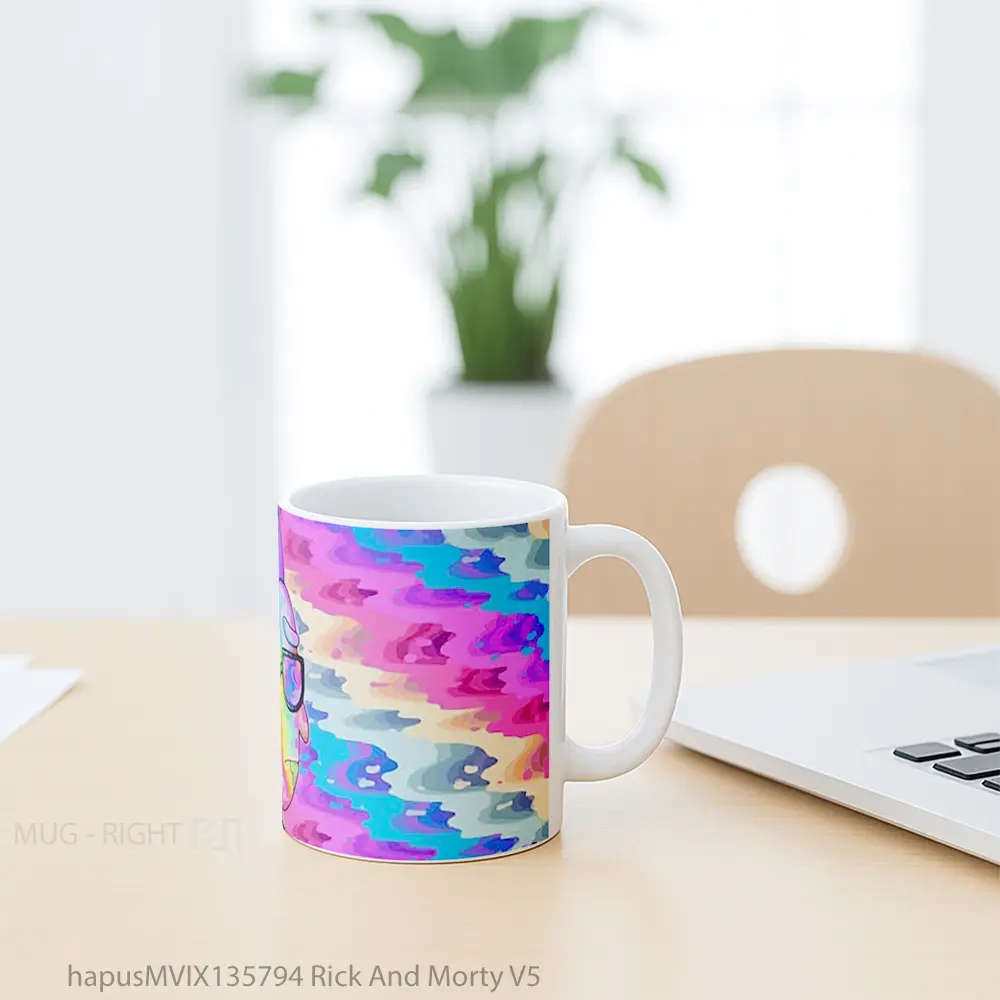 Mug Rick And Morty V5 Gelas Kartun - All-side / Desain