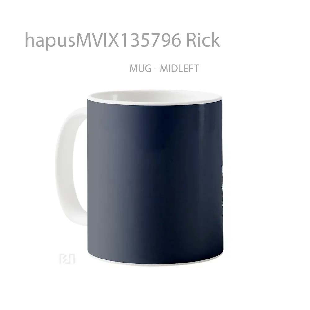 Mug Rick Gelas Keramik Unik - All-side / Desain