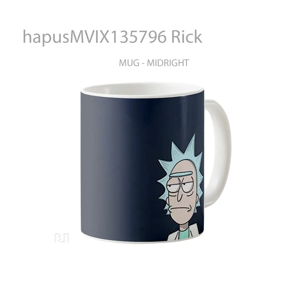 Mug Rick Gelas Keramik Unik - All-side / Desain