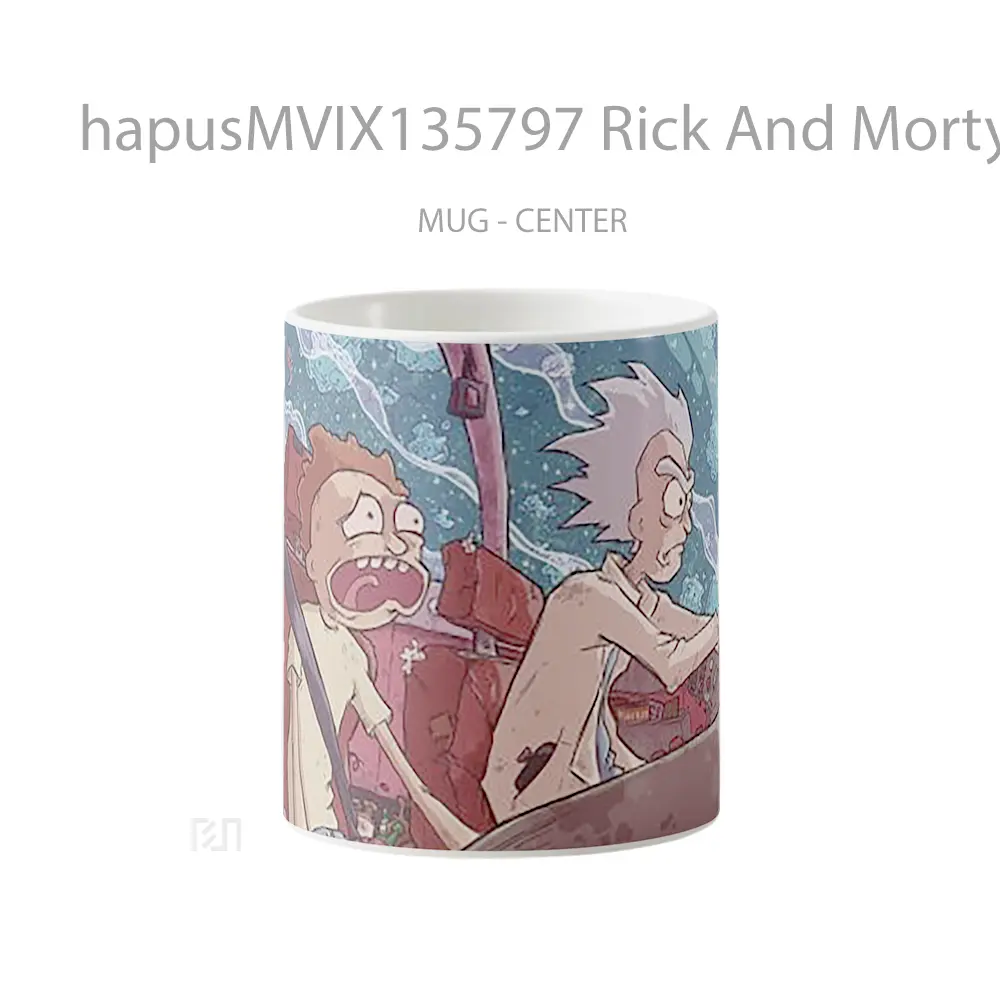Mug Rick And Morty V6 Gelas Kartun