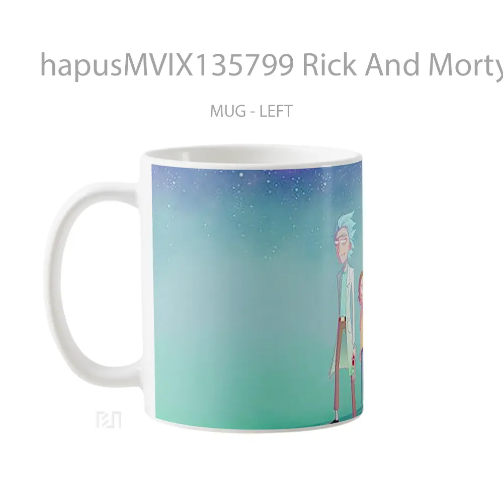 Mug Rick And Morty V7 Gelas Kartun - All-side / Desain