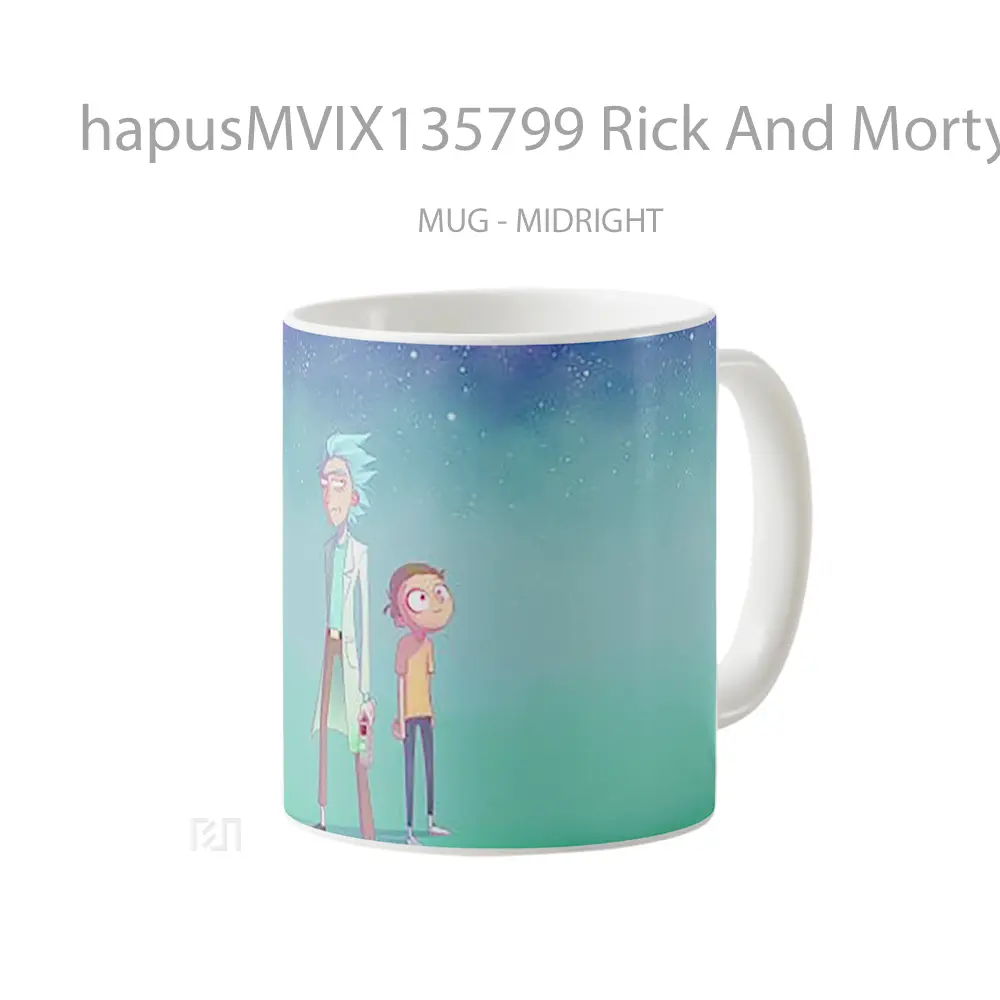 Mug Rick And Morty V7 Gelas Kartun - All-side / Desain