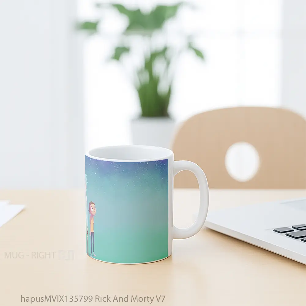 Mug Rick And Morty V7 Gelas Kartun - All-side / Desain