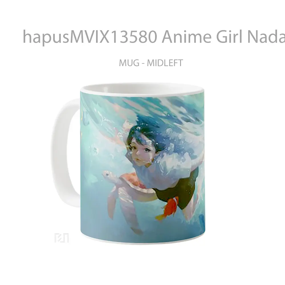 Mug Anime Girl Nadando Cangkir Anime - All-side / Desain