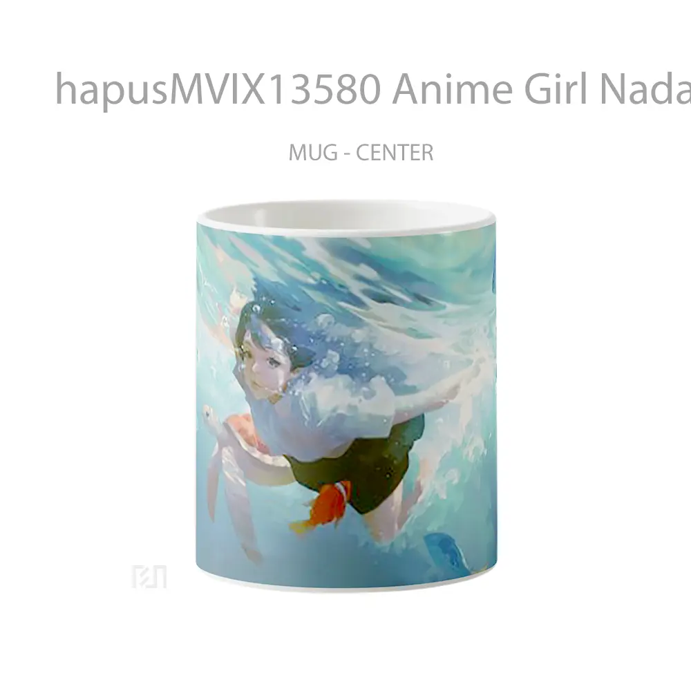 Mug Anime Girl Nadando Cangkir Anime